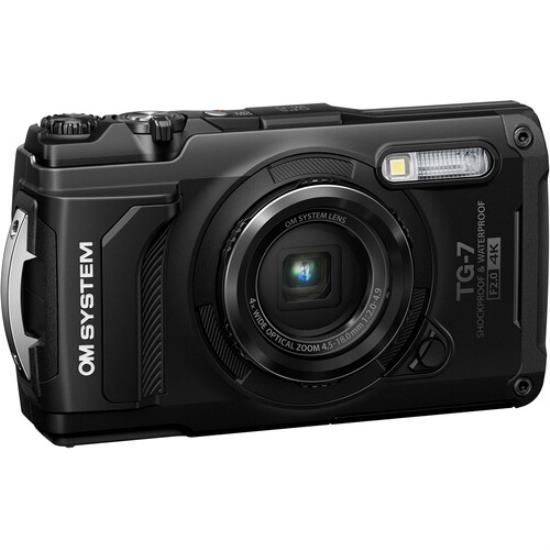 OM SYSTEM Tough TG-7 Camera Black 